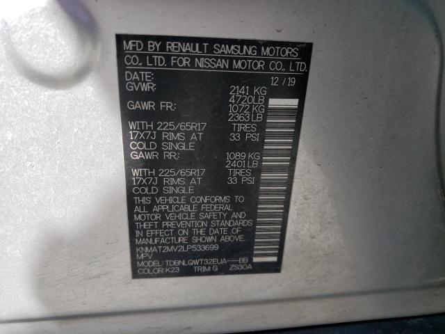 Photo 14 from auction – 2020 NISSAN ROGUE S with VIN KNMAT2MV2LP533699
