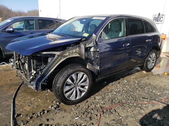 ACURA MDX TECHNO 2015 with VIN 5FRYD4H41FB007733 - Photo from auction