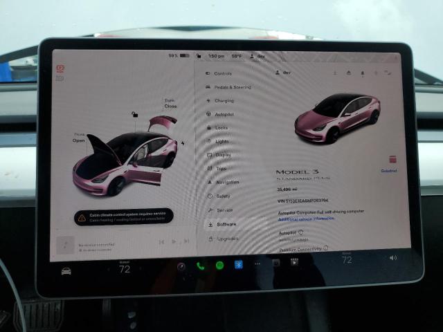 Photo 9 from auction – 2021 TESLA MODEL 3 with VIN 5YJ3E1EA6MF063794