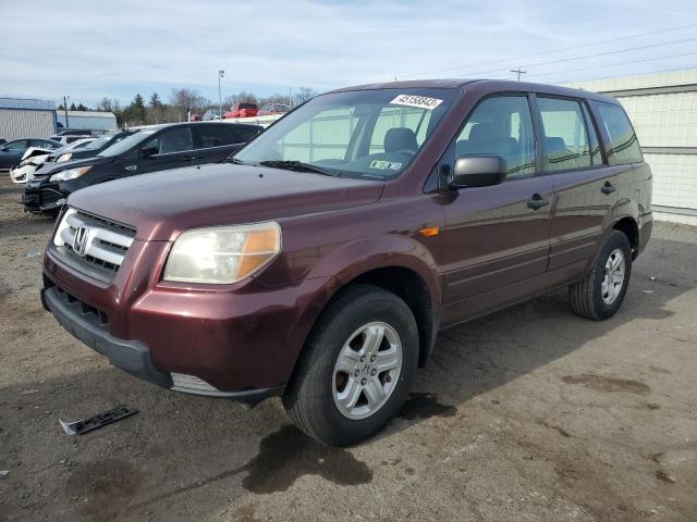 HONDA PILOT LX 2007 with VIN 2HKYF18197H510574 - Photo from auction