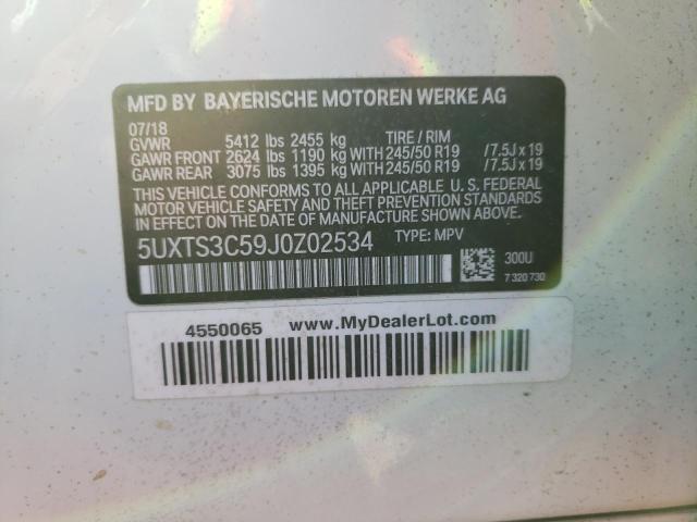 Photo 14 from auction – 2018 BMW X3 XDRIVEM with VIN 5UXTS3C59J0Z02534