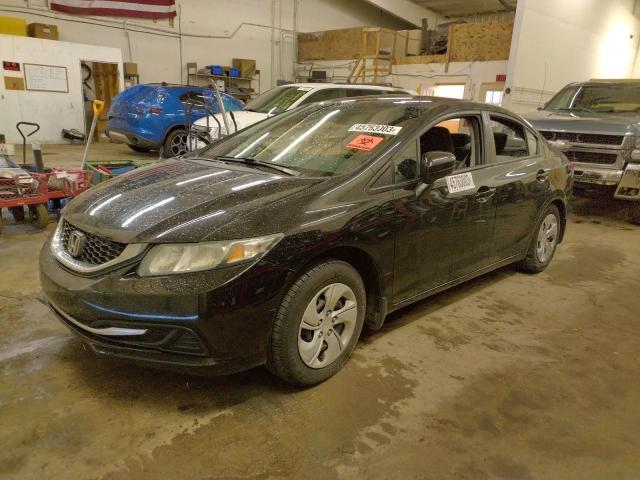 HONDA CIVIC LX 2014 with VIN 19XFB2F5XEE014618 - Photo from auction