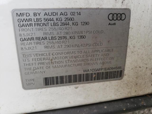 Photo 14 from auction – 2014 AUDI SQ5 PREMIU with VIN WA1CGAFP1EA094565