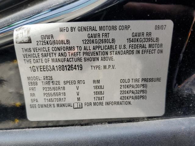 Photo 14 from auction – 2008 CADILLAC SRX with VIN 1GYEE63A180126419