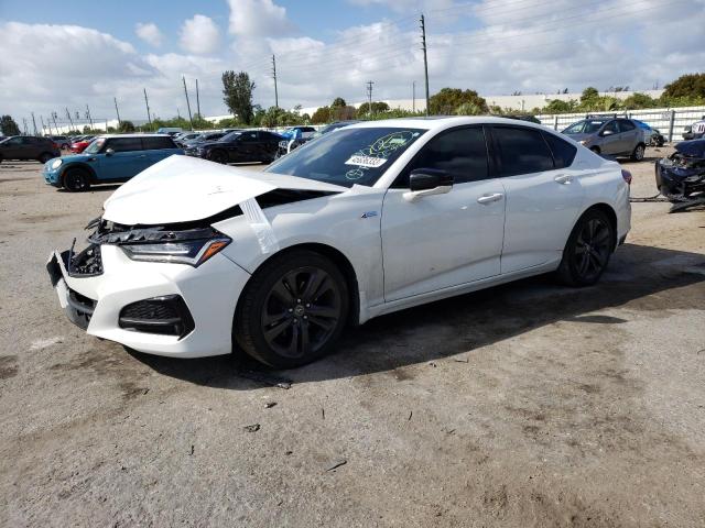 ACURA TLX TECH A 2021 with VIN 19UUB6F57MA010088 - Photo from auction