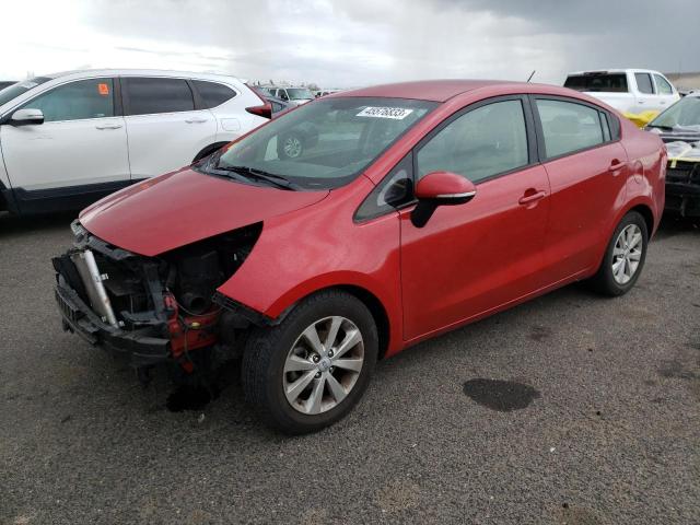 KIA RIO EX 2014 with VIN KNADN4A33E6378740 - Photo from auction