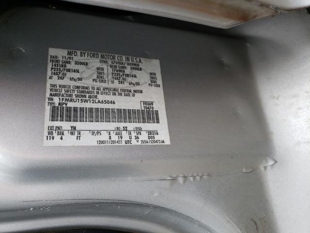 Photo 14 from auction – 2002 FORD EXPEDITION with VIN 1FMRU15W12LA65046