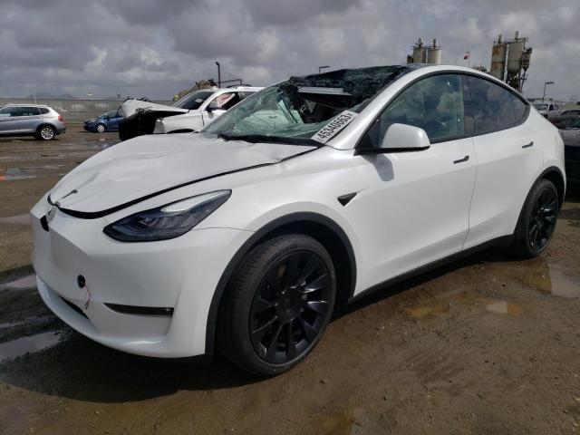 Photo 1 from auction – 2021 TESLA MODEL Y with VIN 5YJYGDED8MF163164