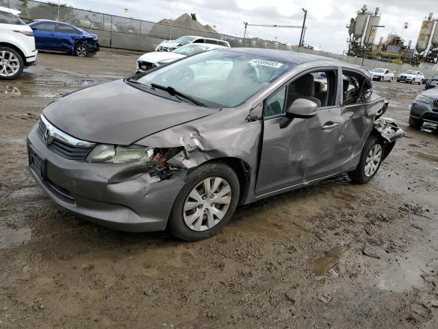 HONDA CIVIC LX 2012 with VIN 19XFB2F56CE341899 - Photo from auction