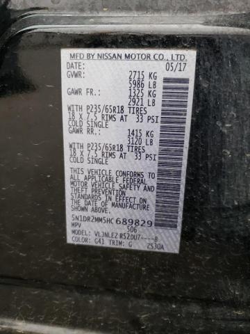 Photo 14 from auction – 2017 NISSAN PATHFINDER with VIN 5N1DR2MM5HC689829