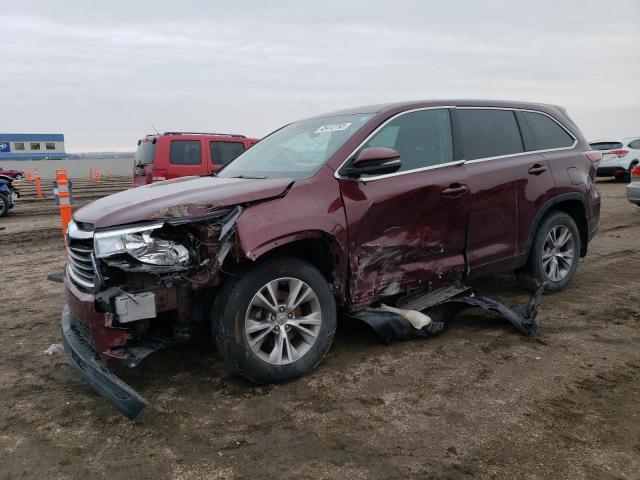 TOYOTA HIGHLANDER 2015 with VIN 5TDBKRFH1FS197366 - Photo from auction