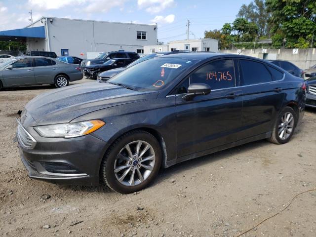 FORD FUSION SE 2017 with VIN 3FA6P0HD3HR128487 - Photo from auction