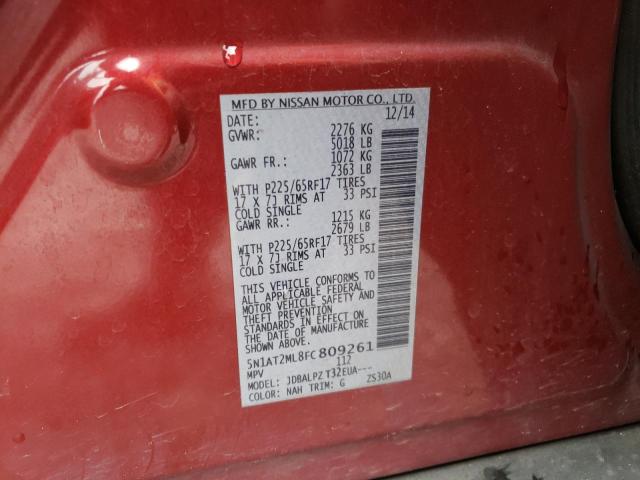 Zdjęcie 14 z aukcji – 2015 NISSAN ROGUE S z VIN 5N1AT2ML8FC809261
