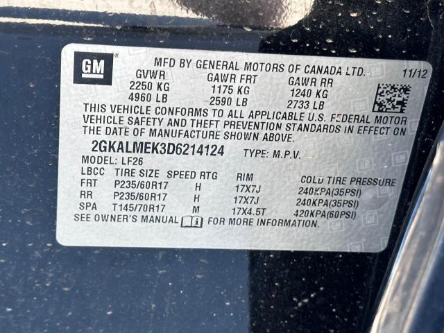صورة رقم 10 من المزاد - 2013 GMC TERRAIN SL مع VIN 2GKALMEK3D6214124