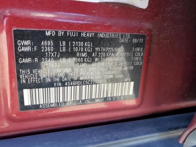 Снимка 14 от търг – 2012 SUBARU OUTBACK 3. с VIN 4S4BRDLC5C2200825