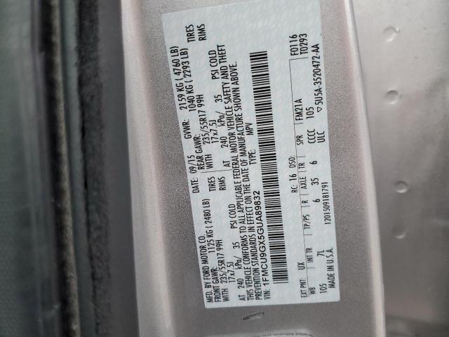 Photo 14 from auction – 2016 FORD ESCAPE SE with VIN 1FMCU9GX5GUA89832