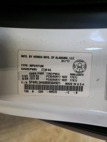 Photo 14 from auction – 2011 HONDA ODYSSEY EX with VIN 5FNRL5H68BB504921
