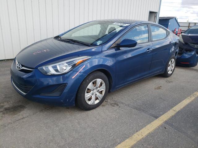 HYUNDAI ELANTRA SE 2016 with VIN KMHDH4AE6GU532525 - Photo from auction