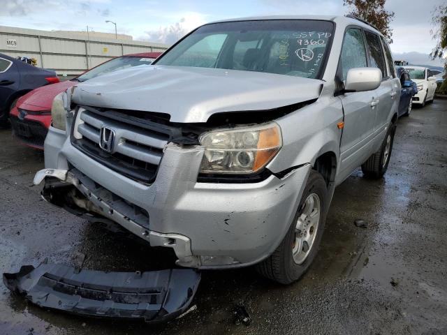 HONDA PILOT EXL 2007 with VIN 5FNYF28527B039360 - Photo from auction