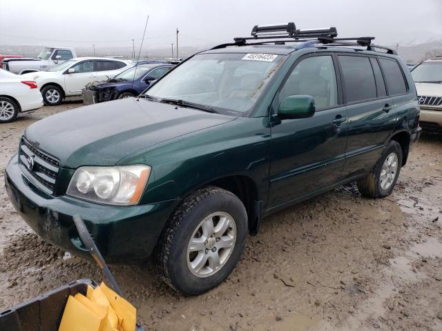 TOYOTA HIGHLANDER 2002 with VIN JTEHF21A920058885 - Photo from auction