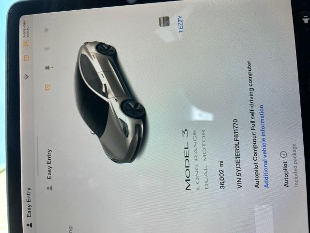 Photo 8 from auction – 2020 TESLA MODEL 3 with VIN 5YJ3E1EB9LF811770