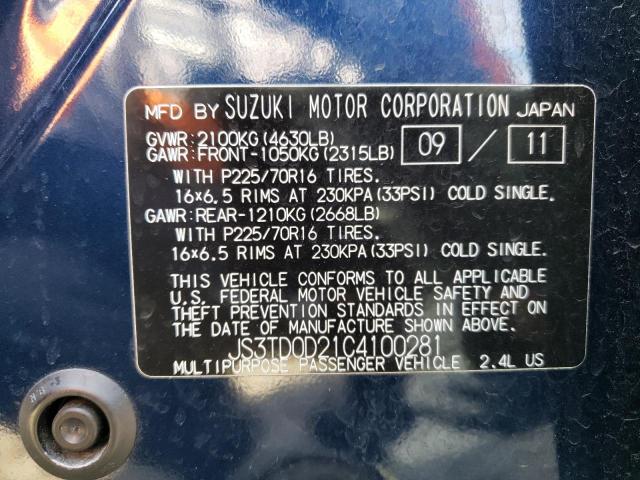 Photo 14 from auction – 2012 SUZUKI GRAND VITA with VIN JS3TD0D21C4100281