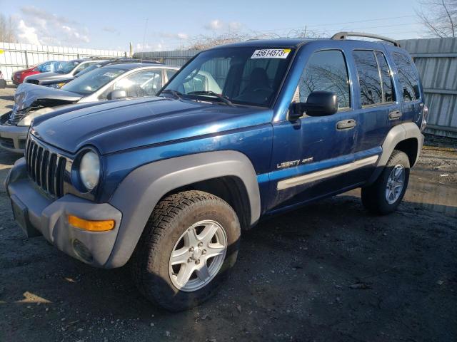 Photo 1 from auction – 2002 JEEP LIBERTY SP with VIN 1J4GL48K92W118531