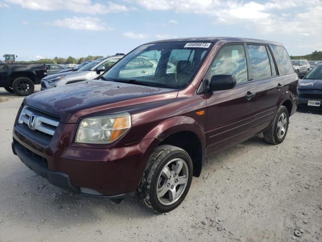 HONDA PILOT LX 2007 with VIN 5FNYF281X7B012551 - Photo from auction