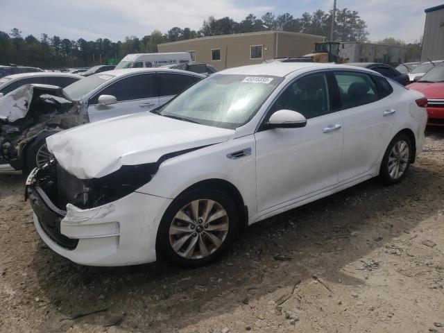 KIA OPTIMA EX 2018 with VIN 5XXGU4L31JG242859 - Photo from auction