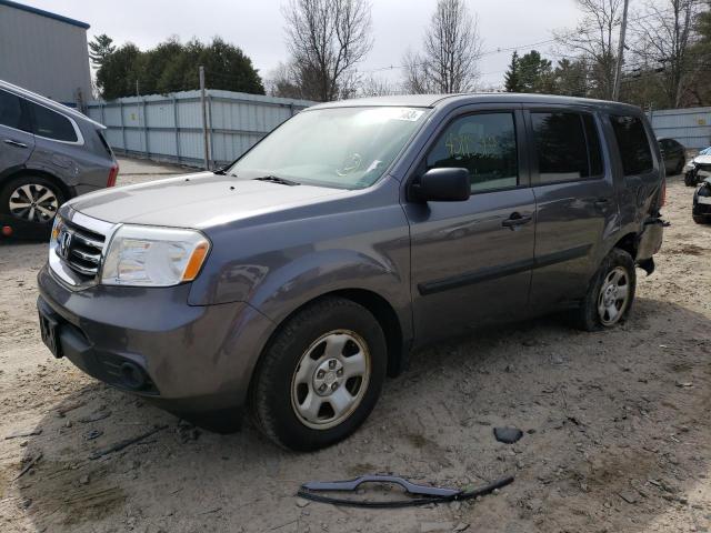 HONDA PILOT LX 2015 with VIN 5FNYF4H21FB066808 - Photo from auction