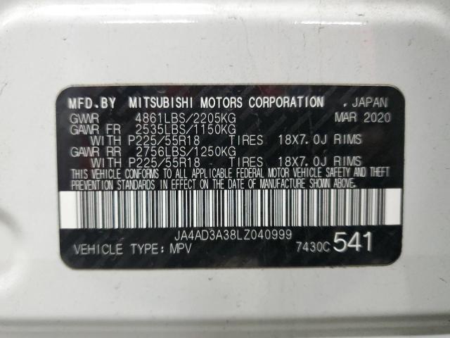 Photo 14 from auction – 2020 MITSUBISHI OUTLANDER with VIN JA4AD3A38LZ040999