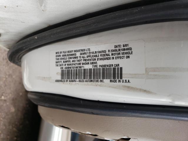 Photo 14 from auction – 2001 SUBARU LEGACY OUT with VIN 4S3BH675X16676671
