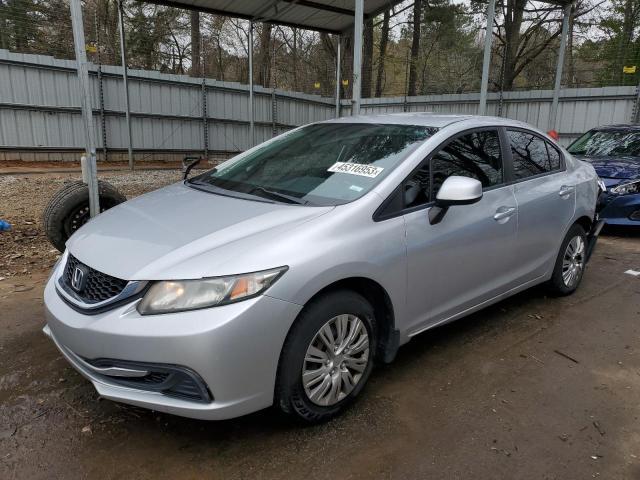 HONDA CIVIC LX 2013 with VIN 19XFB2F50DE057363 - Photo from auction