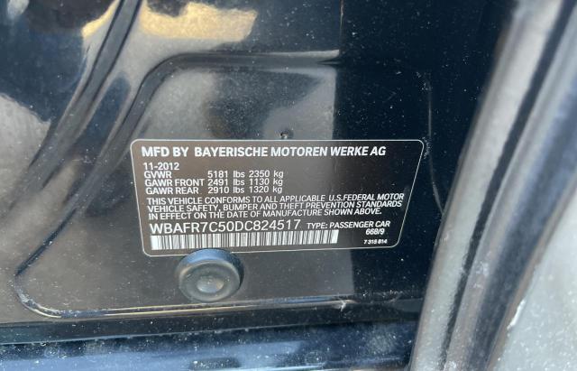 Photo 10 from auction – 2013 BMW 535 I with VIN WBAFR7C50DC824517