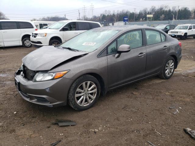HONDA CIVIC EXL 2012 with VIN 19XFB2F9XCE006633 - Photo from auction