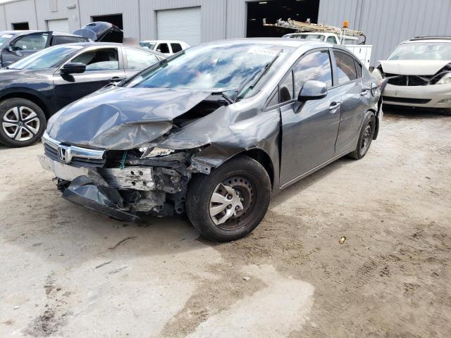 HONDA CIVIC LX 2012 with VIN 19XFB2F50CE068524 - Photo from auction