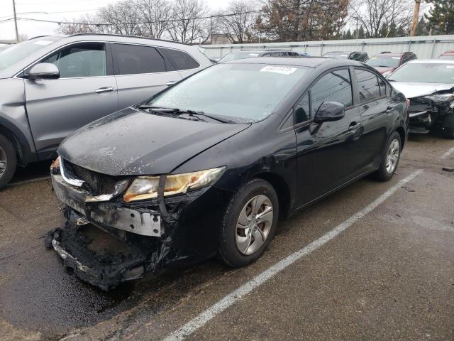 HONDA CIVIC LX 2013 with VIN 19XFB2F55DE007915 - Photo from auction