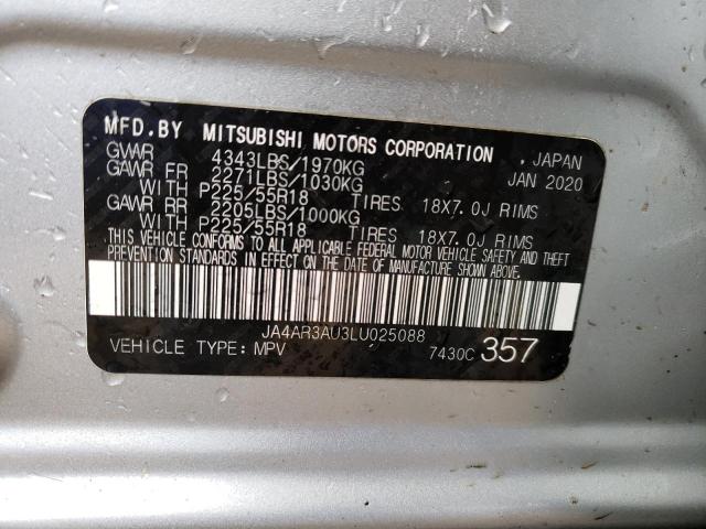 Photo 14 from auction – 2020 MITSUBISHI OUTLANDER with VIN JA4AR3AU3LU025088