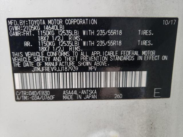 Photo 14 from auction – 2018 TOYOTA RAV4 SE with VIN JTMJFREV9JJ187939
