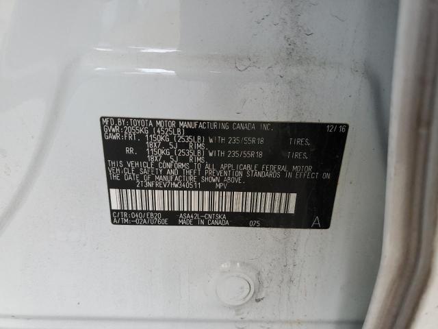Photo 14 from auction – 2017 TOYOTA RAV4 SE with VIN 2T3NFREV7HW340511