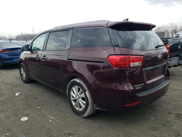 Photo 2 from auction – 2016 KIA SEDONA LX with VIN KNDMB5C13G6082777