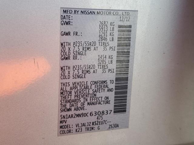 صورة رقم 14 من المزاد - 2013 NISSAN PATHFINDER مع VIN 5N1AR2MN9DC630837
