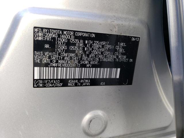 Photo 14 from auction – 2013 TOYOTA RAV4 XLE with VIN JTMRFREV8DD028173