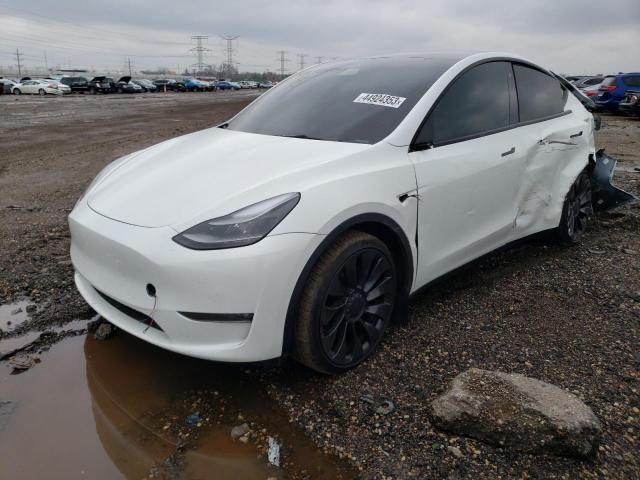 TESLA MODEL Y 2022 with VIN 7SAYGDEF3NF505898 - Photo from auction