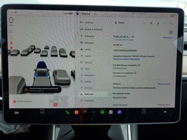 Photo 9 from auction – 2018 TESLA MODEL 3 with VIN 5YJ3E1EA2JF024860