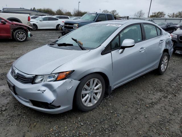 HONDA CIVIC EXL 2012 with VIN 2HGFB2F91CH550721 - Photo from auction