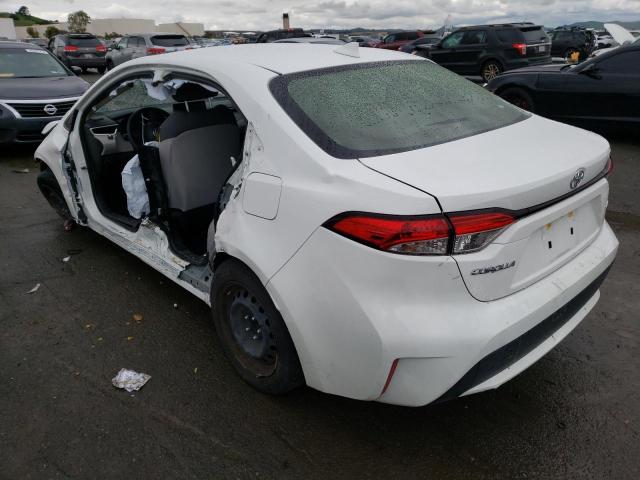 Photo 2 from auction – 2021 TOYOTA COROLLA LE with VIN JTDEPMAE8MJ142809