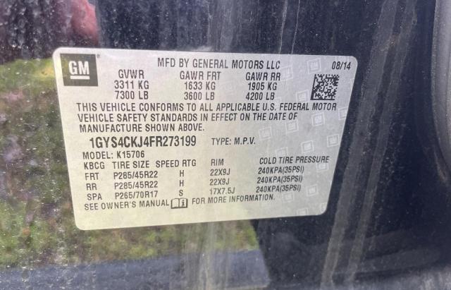 Photo 10 from auction – 2015 CADILLAC ESCALADE P with VIN 1GYS4CKJ4FR273199