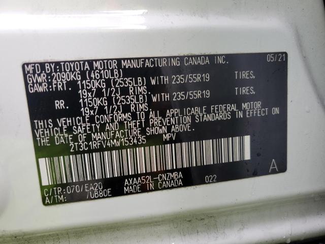 Photo 14 from auction – 2021 TOYOTA RAV4 XLE P with VIN 2T3C1RFV4MW153435