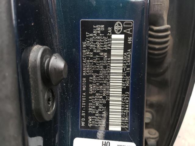 Photo 14 from auction – 2017 TOYOTA COROLLA L with VIN 2T1BURHE5HC903344